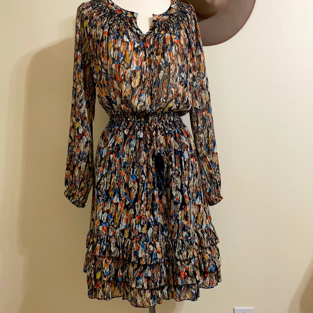 RARE Scully black print dress